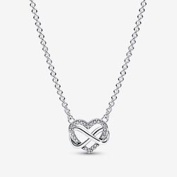 Pandora Sparkling Infinity Heart Collier Necklace
Sterling silver