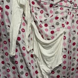 superdowm one shoulder long sleeve bodysuit