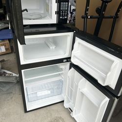 Microwave And Mini Fridge 