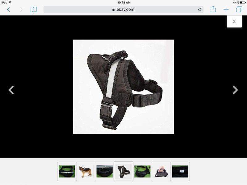 Big Dog Soft Reflective No Pull Black Harness size XL