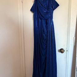 plus size cold shoulder prom dress/formal