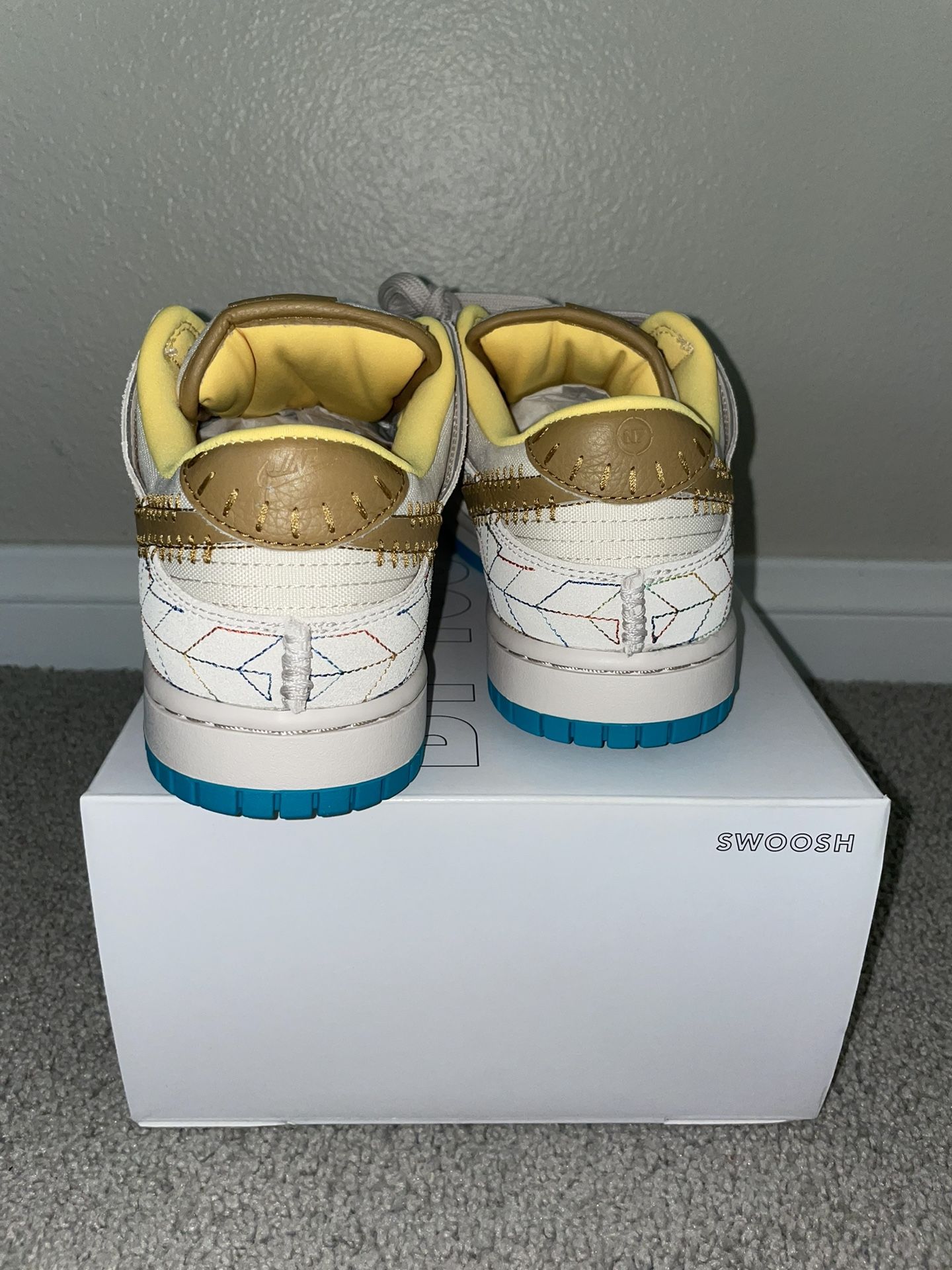 NIKE DUNK LOW N7 BY YOU KYRIE IRVING CUSTOM SIZE 8.5