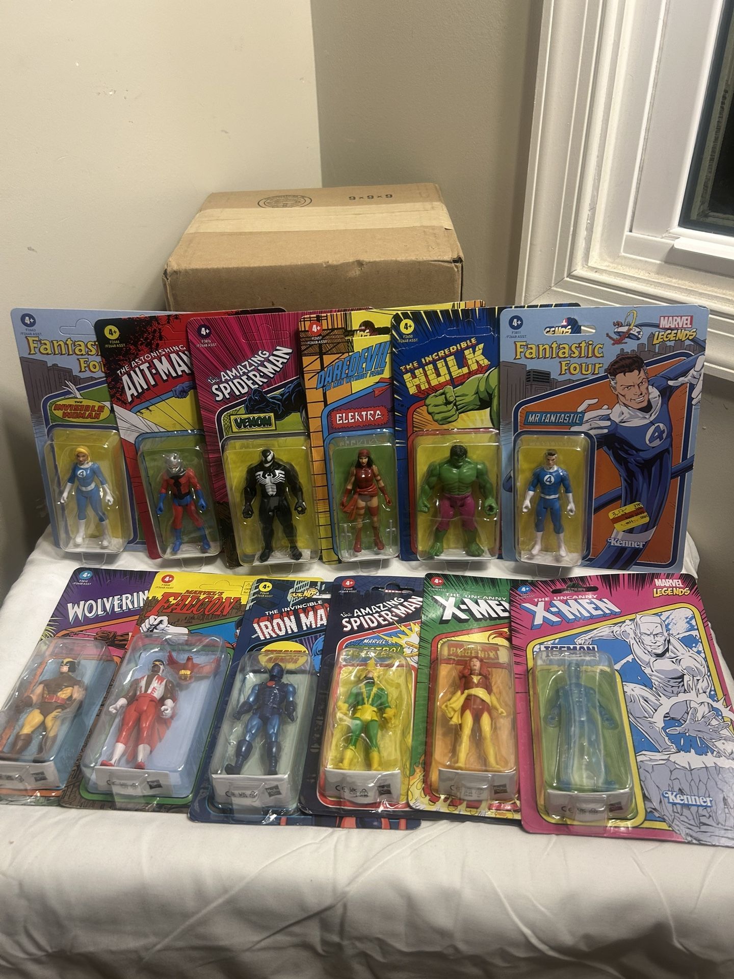 Kenner Marvel Legends Retro Lot of 12 Action Figures 3.75" New Sealed HASBRO