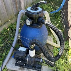 Pool Pump And Salt Machine
