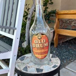 Vintage Old Drum Whiskey Bottle $20