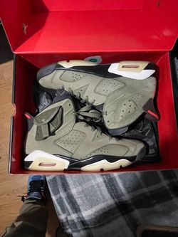 Air Jordan Travis Scott olive 6s size 12.5 with OG box