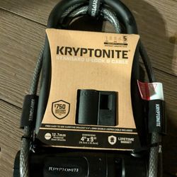 Kryptonite U-Lock Bicycle Lock & Cable Kit