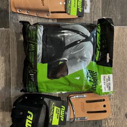 Tape measure holder. Support belt. Plier holder. Hammer holder. Set $25