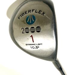 Fiberflex 2000 Dynamic Loft Driver with a 10.5-degree loft. This vintage golf club is part of a series that includes matching fairway woods, such as t