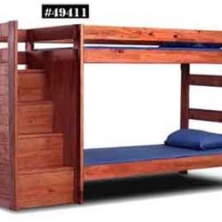 Stunning Real Wood Staircase Bunkbed 