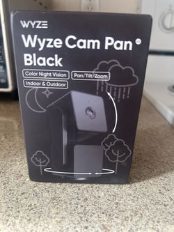 3x Brand New Factory Sealed Wyze Cam Pan V3 Black - 1080p Pan/Tilt Security Cameras