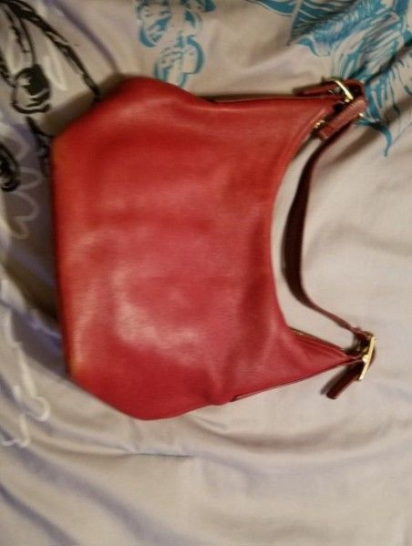 Used Red Coach Bag