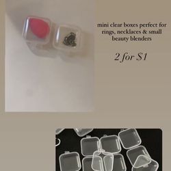 Mini Clear Boxes 