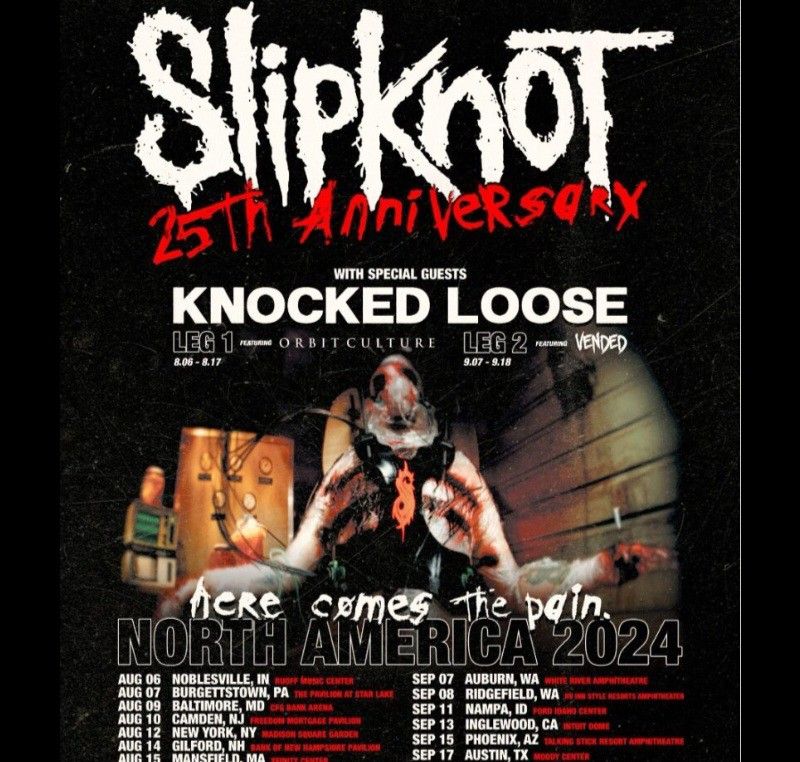 Slipknot Ticket 25th Year Anniversary