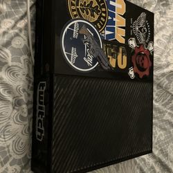 X Box One, Games, Controller, Seagate External Hard Drive.