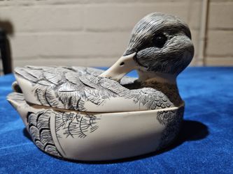 Vintage Solid Resin Mallard