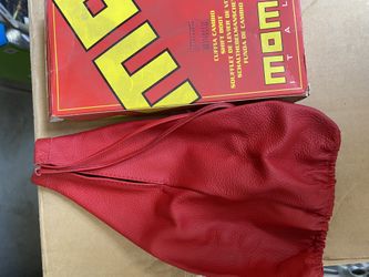 New Red Genuine Momo leather universal shift boot