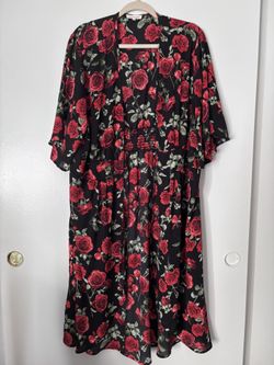 Long Floral Kimono