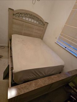 Queen Bed Frame & 5-Drawer Dresser