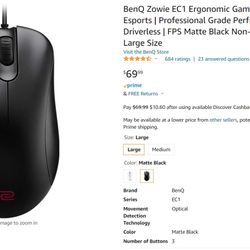 Esport Mouse - BenQ Zowie EC1-A