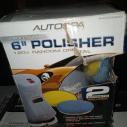 Autospa 6" Polisher 120v Random Orbital 2 Bonnet Included 