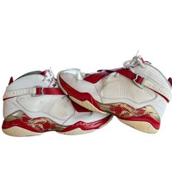 Jordan 8.0 Sneakers - Mens 11 - White/Red/Grey