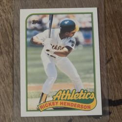 1989 Rickey Henderson Topps Traded Baseball #48T Mint Condition 