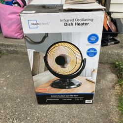 Mainstays Infrared Oscillating Dish Heater