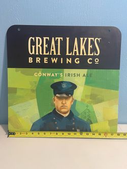 Great Lakes Brewing Co. Conway’s Irish Ale Double-Sided Sign