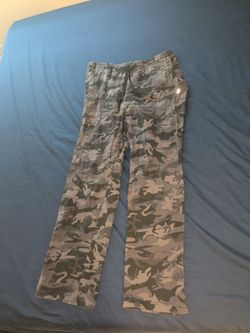Camo Print Drawstring Sweatpants