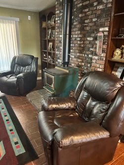 Recliner’s dark brown