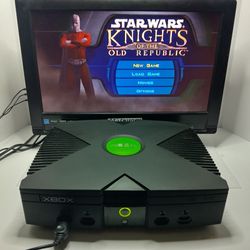 XBOX ORIGINAL CONSOLE BUNDLE TESTED WORKING 