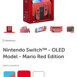 Limited Mario Red Edition Nintendo Switch OLED