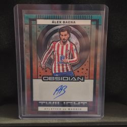 Álex Baena Obsidian Twilight Autograph Card Atlético de Madrid