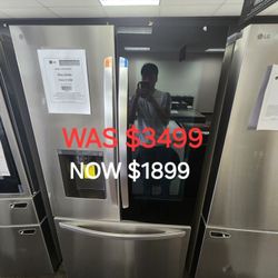 28 Cu. Ft. Smart Instaview Counter Depth Max French Door Refrigerator 