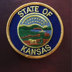 State of Kansas Embroidered Patch
