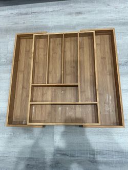 Bamboo Expandable Utensil Drawer Organizer/ Drawer