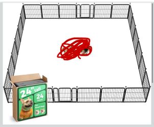 FXW Rollick Dog Playpen, Indoor, Yard & RV Camping, 24" H, 24 Panels