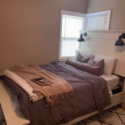 Cream Vintage Bed Frame 