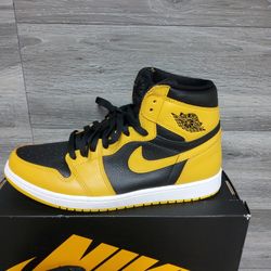 Like New Size 11.5 Jordan 1 Retro Og High Top Pollen Sneakers 