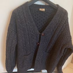 100% pure wool sweater from Ireland  Worn couple of times  cu