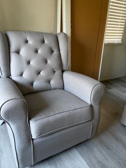 Grey sofa chair