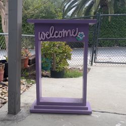 “Welcome” Entry Holder