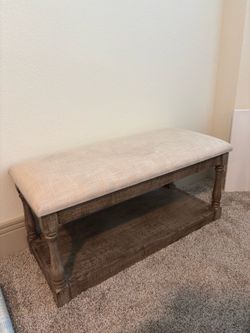 36” Upholstered Storage Bench / Entryway Bench