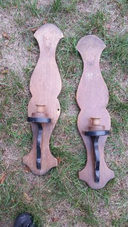 Wooden Candle Holders