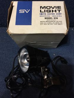 Super 8 MM movie camera light