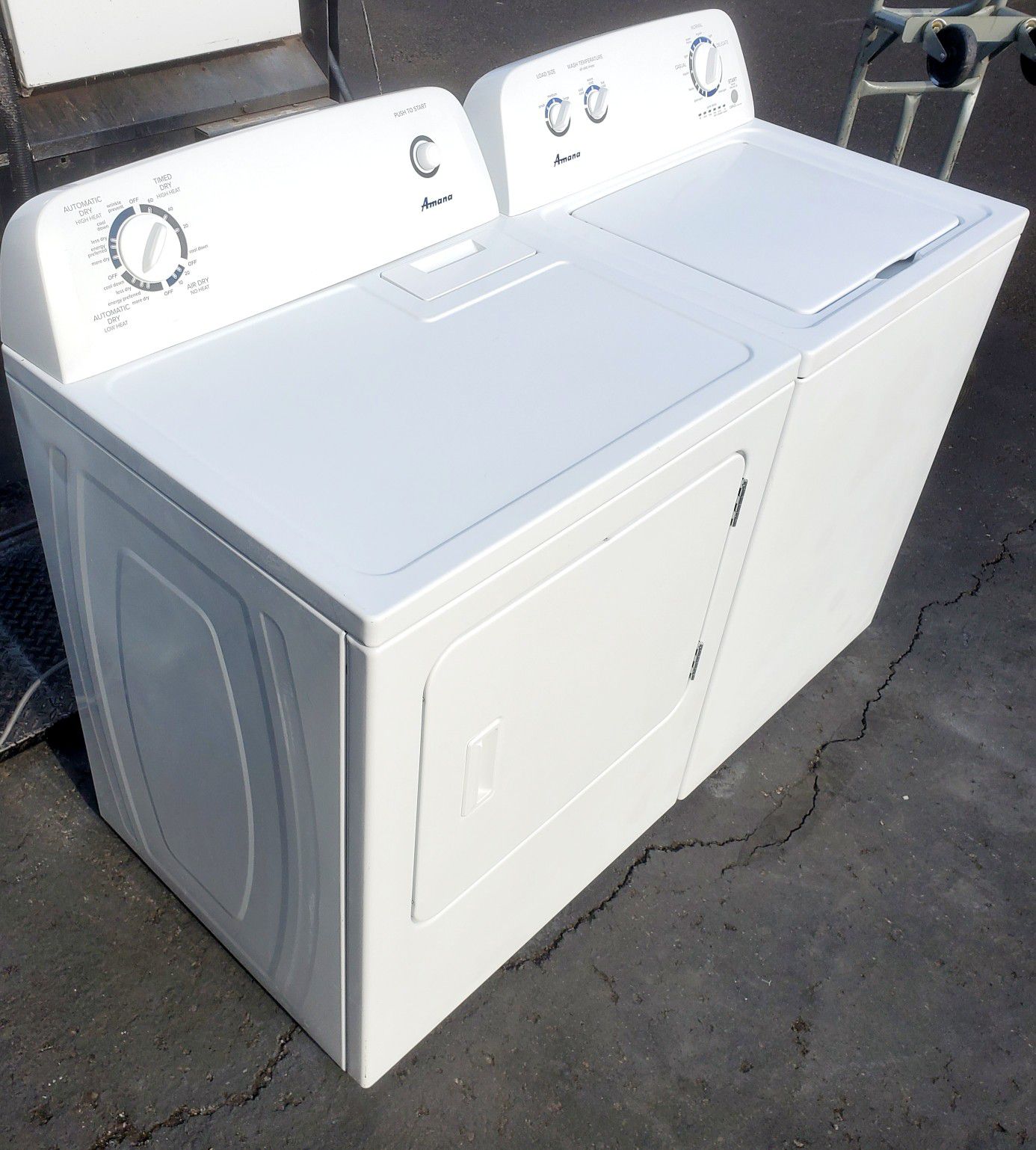 AMANA WASHER AND DRYER SET( ELECTRIC )