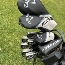 “Beginners “ Callaway Edge Complete Golf Set ,10  Clubs + Taylor made stand bag $440