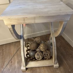 Natural Distressed Wood Table