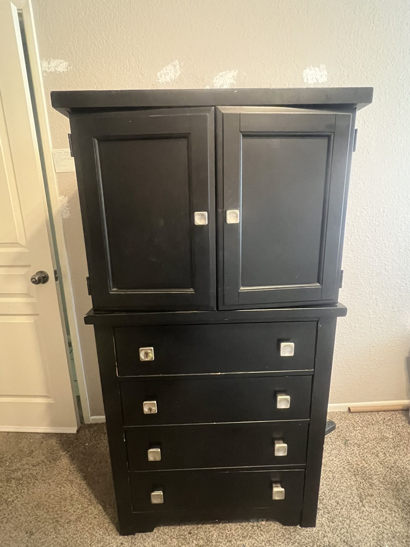 Wooden Cabinet With Drawers